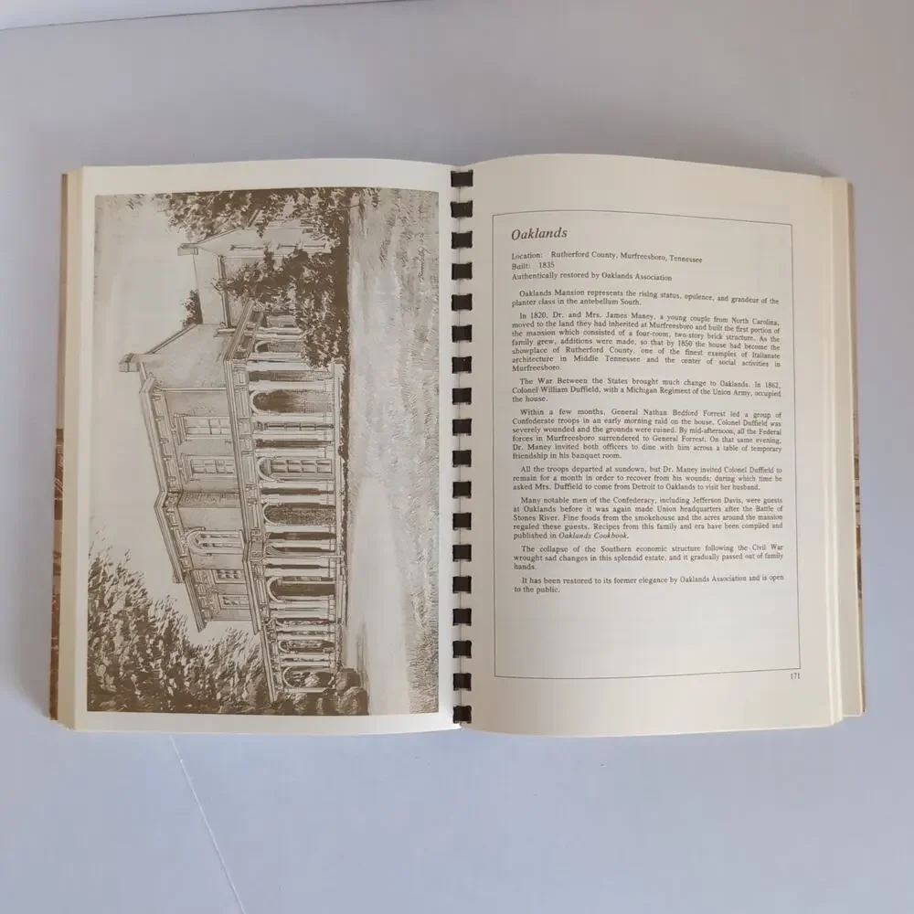 The Nashville Cookbook Spiral Bound Second Edition by Home Economics Association
